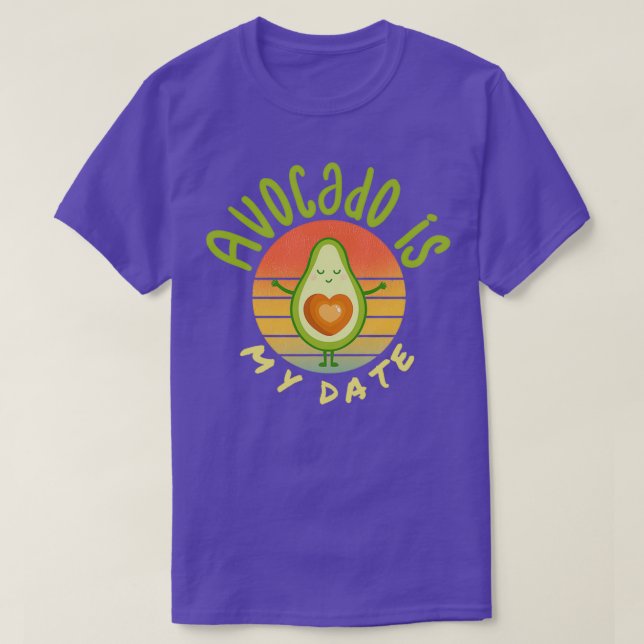 Avocado is my protein Avocado Gift Vegan Vegetaria T-Shirt (Design Front)