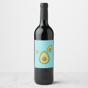 Avocado is My Spirit Fruit Wine Label