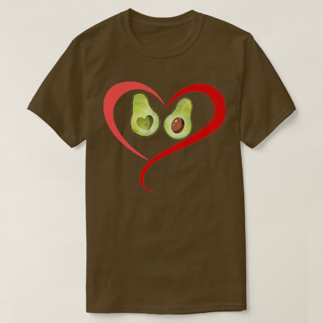 Avocado is my valentine 53 T-Shirt (Design Front)