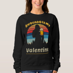 Avocado Is My Valentine Valentines Day Boys Girls  Sweatshirt