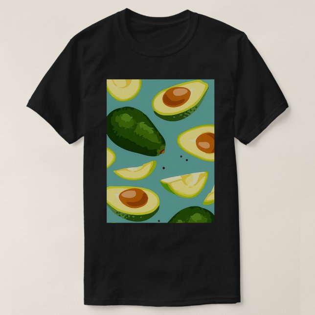 Avocado Jungle Botanical Classic TShirt (Design Front)