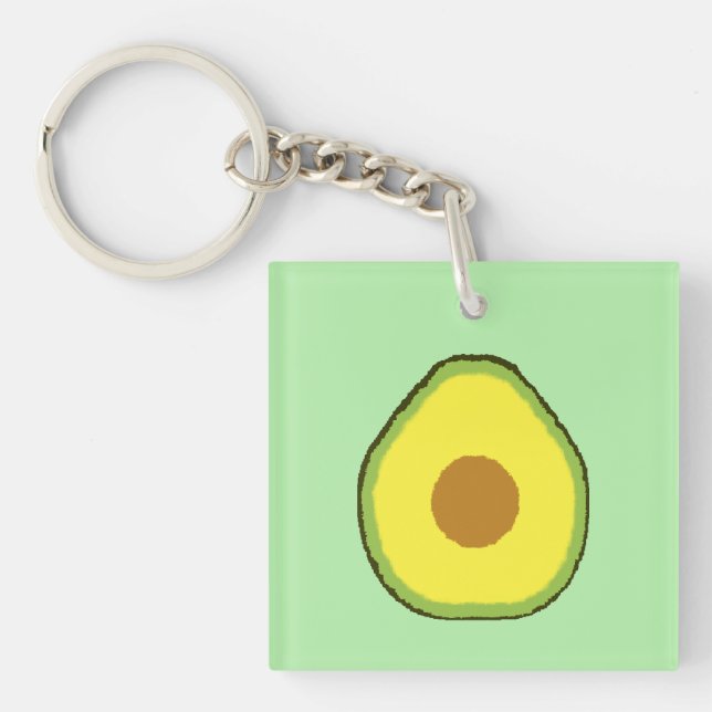 Avocado Key Ring (Front)