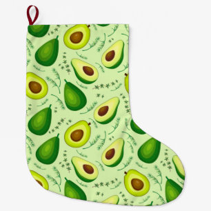 Avocado Large Christmas Stocking