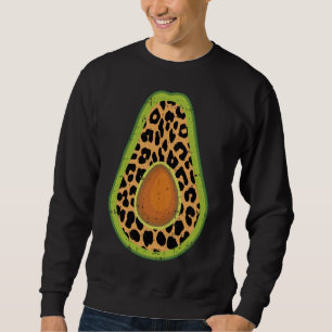 Avocado Leopard Print Cinco De Mayo Fruit Mexican Sweatshirt