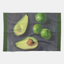 Avocado Lime Green Grey Art