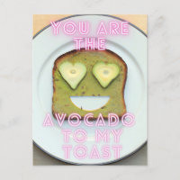 Avocado Love Bestie's Friend Postcard 