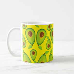 Avocado Love Pattern - Tasty Avocado Lover Coffee Mug