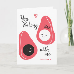 Avocado Love Valentine's Day Holiday Card