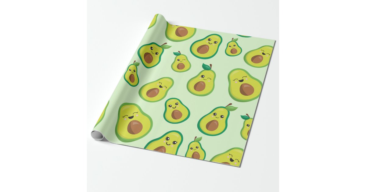 Avocado Love Wrapping Paper Zazzle