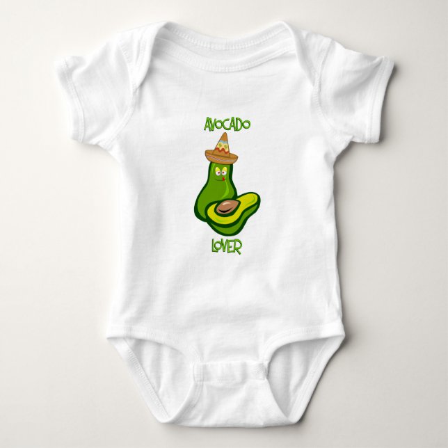 Avocado Lover Baby Bodysuit (Front)