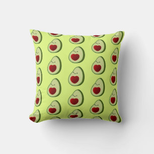 Avocado Lover Cute Cartoon  Cushion