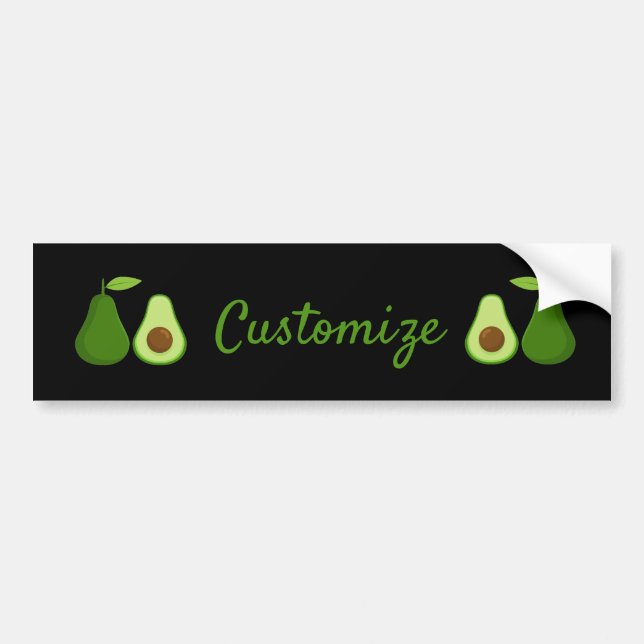 Avocado Lover Design Thunder_Cove Bumper Sticker (Front)