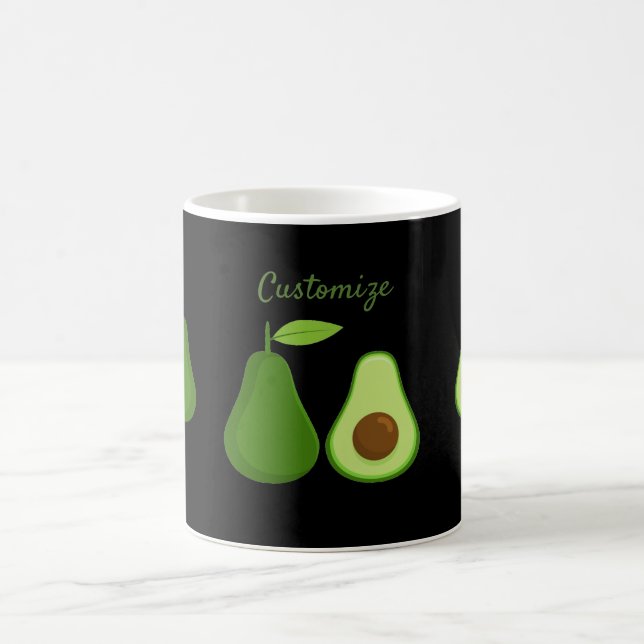 Avocado Lover Design Thunder_Cove Coffee Mug (Center)