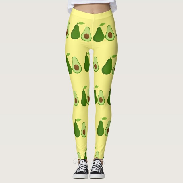 Avocado Lover Design Thunder_Cove Leggings (Front)