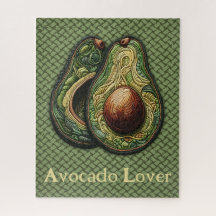 Avocado Lover Faux Embroidered