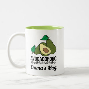 Avocado Lover Personalized Gift Two-Tone Coffee Mug