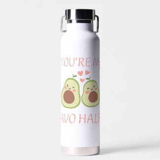 Avocado lovers-You're my avo half-Water Bottle. Water Bottle