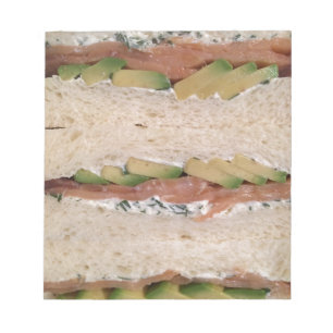 Avocado & Lox sandwich Notepad