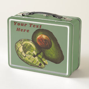 Avocado Lunch Box - Optional Personalisation