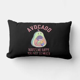 Avocado Makes Me Happy Lumbar Cushion