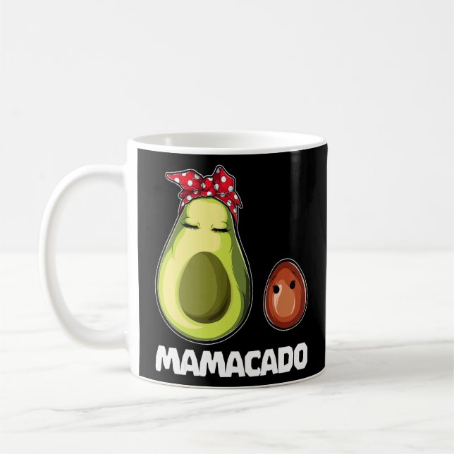 Avocado Mamacado  Women Mum Pregnancy Announcement Coffee Mug (Left)