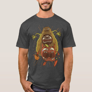 Avocado Monster Cool Fun Retro Cartoon Art T-Shirt