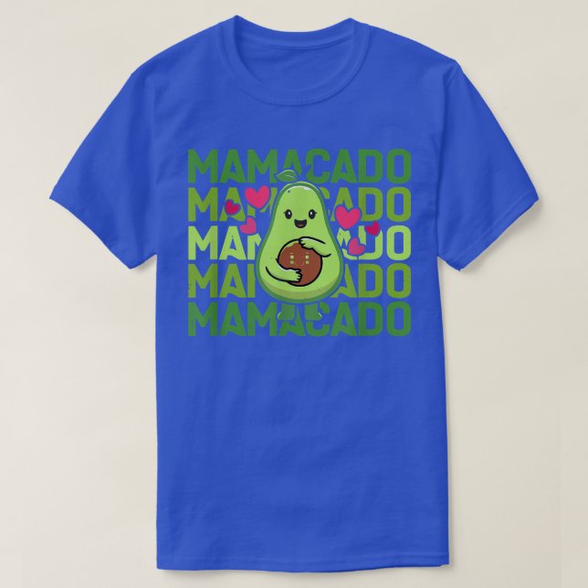 Avocado Mum Mamacado Pregnancy Announcement Baby R T-Shirt (Design Front)