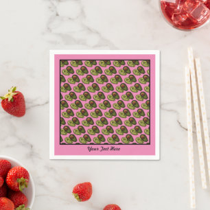 Avocado Paper Napkins - Optional Personalisation