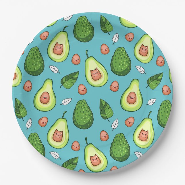 Avocado Paper Plate (Front)
