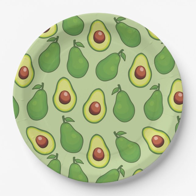 Avocado Paper Plate (Front)