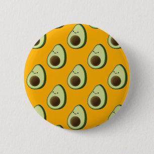 Avocado Pattern 6 Cm Round Badge
