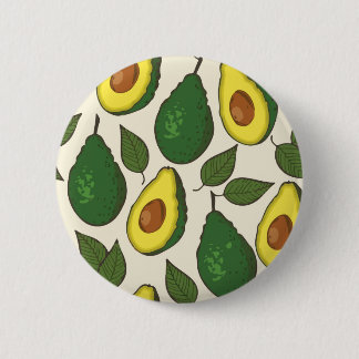 Avocado pattern 6 cm round badge