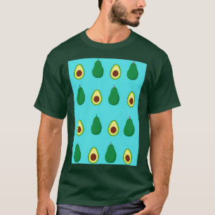 Avocado pattern Blue T-Shirt