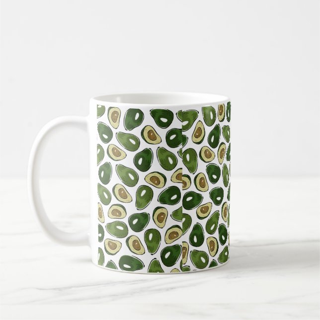Avocado pattern coffee mug (Left)