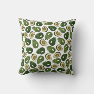 Avocado pattern cushion