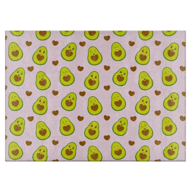 Avocado Pattern Cutting Board (Front)