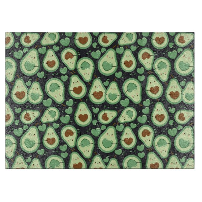 Avocado Pattern Cutting Board (Front)