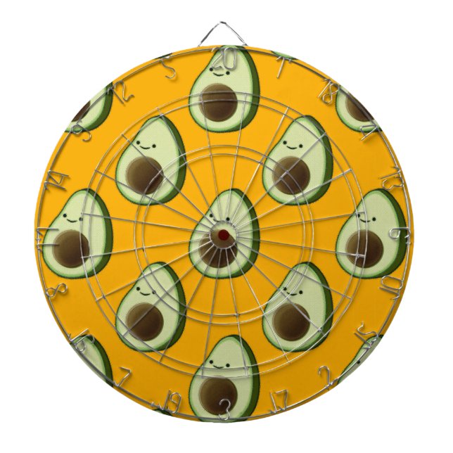 Avocado Pattern Dartboard (Front)