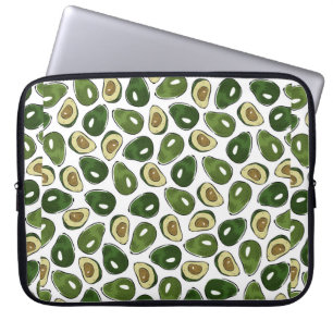 Avocado pattern laptop sleeve