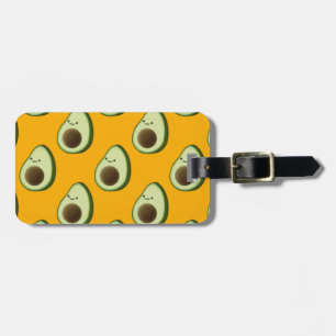 Avocado Pattern Luggage Tag