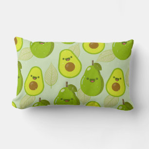 Avocado Pattern Lumbar Cushion