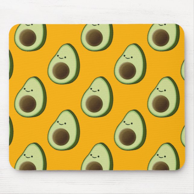 Avocado Pattern Mouse Pad (Front)
