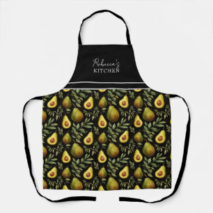 Avocado Pattern Personalized Kitchen  Apron