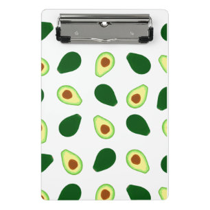 Avocado Pattern Print Mini Clipboard