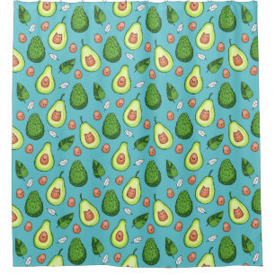 Avocado Pattern Shower Curtain