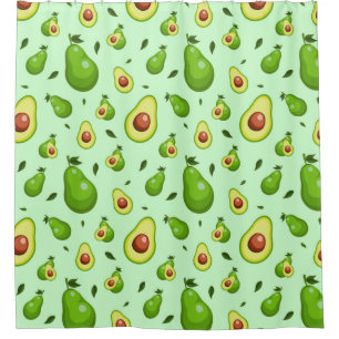 Avocado Pattern Shower Curtain