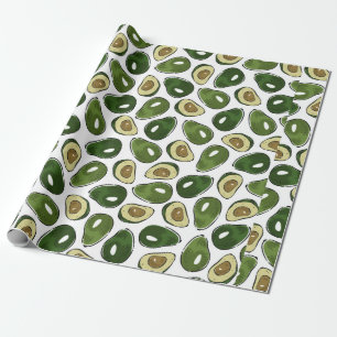 Avocado pattern wrapping paper