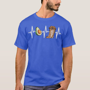 Avocado Pekingese Heartbeat Dog Lover T-Shirt