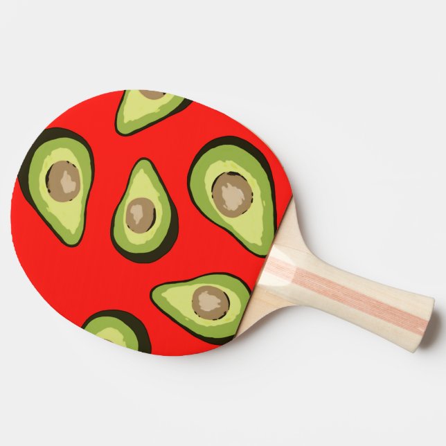 Avocado Ping Pong Paddle (Side)