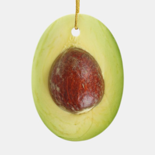 Avocado Pit Ornament (Front)